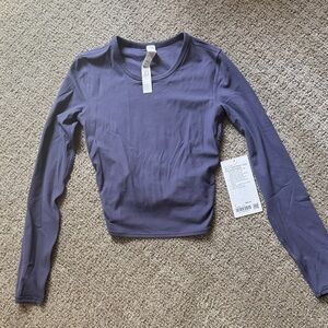 All It Takes Back Twist Rib long sleeve NWT